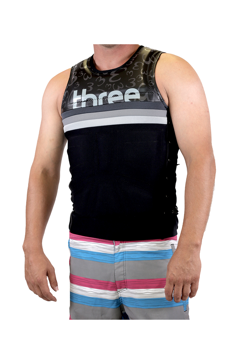 THREE Roman Wakeboard Weste grau