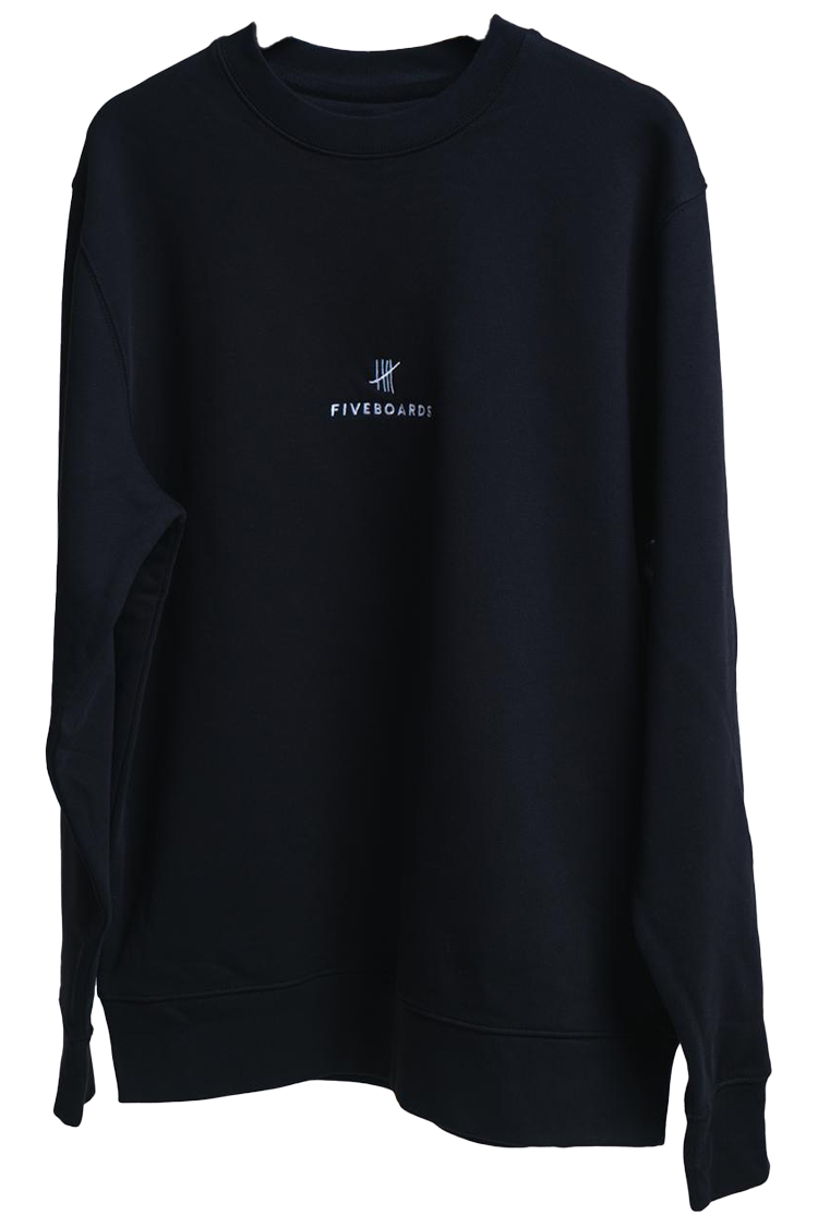FIVEBOARDS Ride & shine Crewneck black 2025