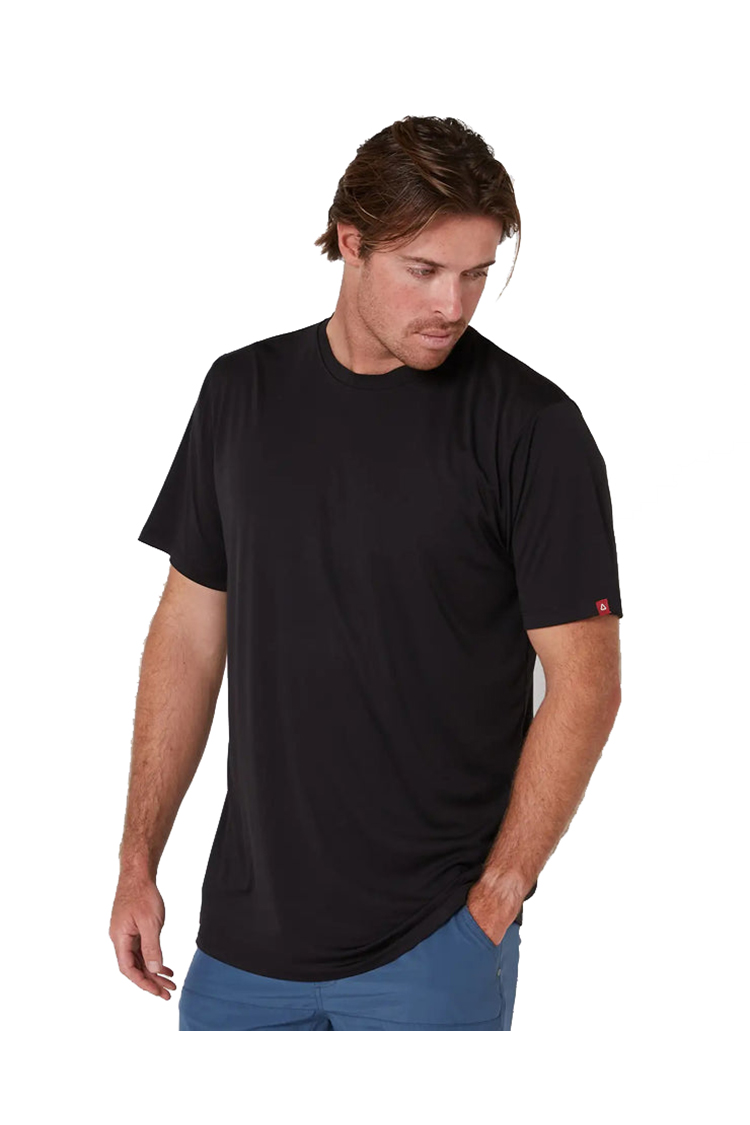 FOLLOW SUN TEE BLACK HEATHER MENS 2024 FOLLOW SUN TEE BLACK HEATHER MENS 2024