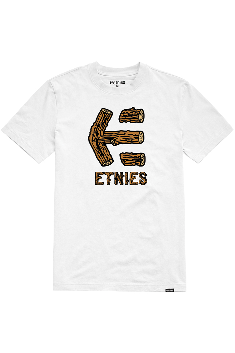 Etnies Wood Stack S/S Tee White 2018