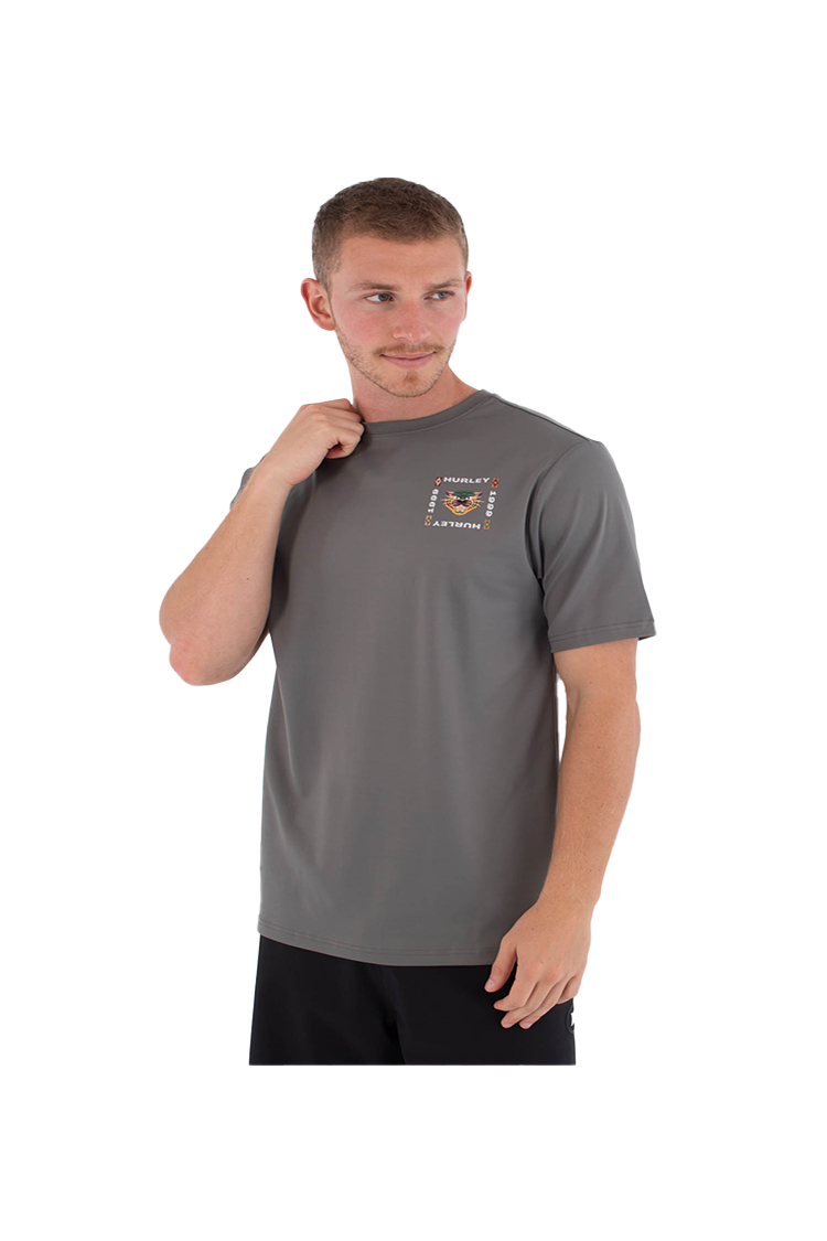 HURLEY RASH REGULAR BOLUD SS Lycra GREY SS Inches 2026