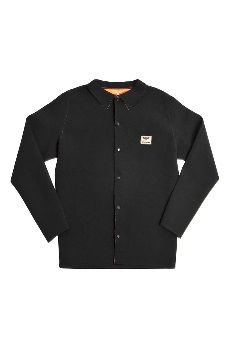 Follow Neo Button Coach Jacket Black 2019 Follow Neo Button Coach Jacket Black 2019