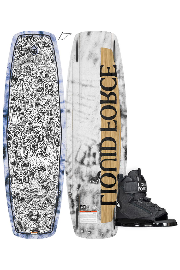 Liquid Force APEX FS PURPLE 125 plus RANT 6R WAKEBOARDSET 2025
