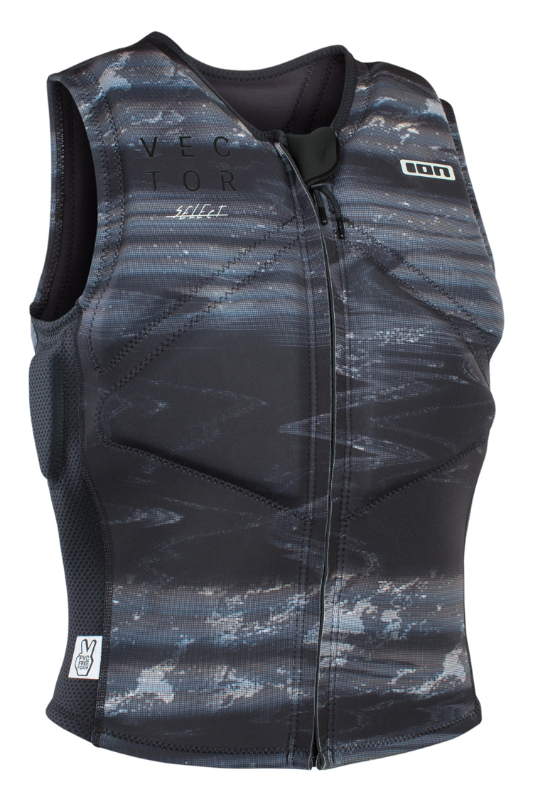 ION Men Vector Vest Select Kiteweste FZ black grey capsule 2020