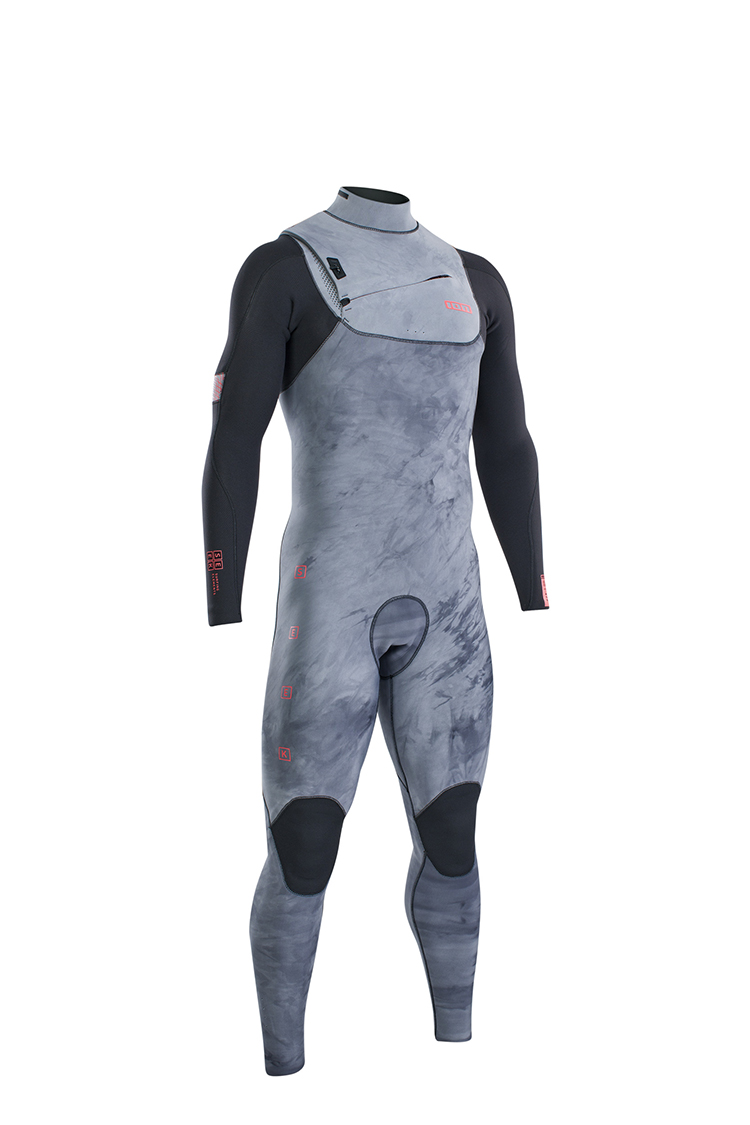 ION Wetsuit Seek Amp 4/3 Front Zip men Neoprenanzug tiedyeltdgrey