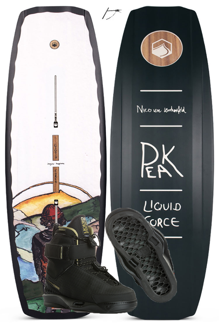 Liquid Force PEAK 142cm plus TREK 4D Wakeboardset