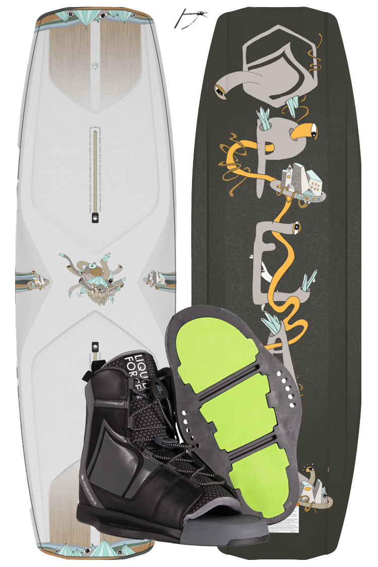 Liquid Force Liquid Force Peak 146cm 2025 plus Index WAKEBOARDSET 2025
