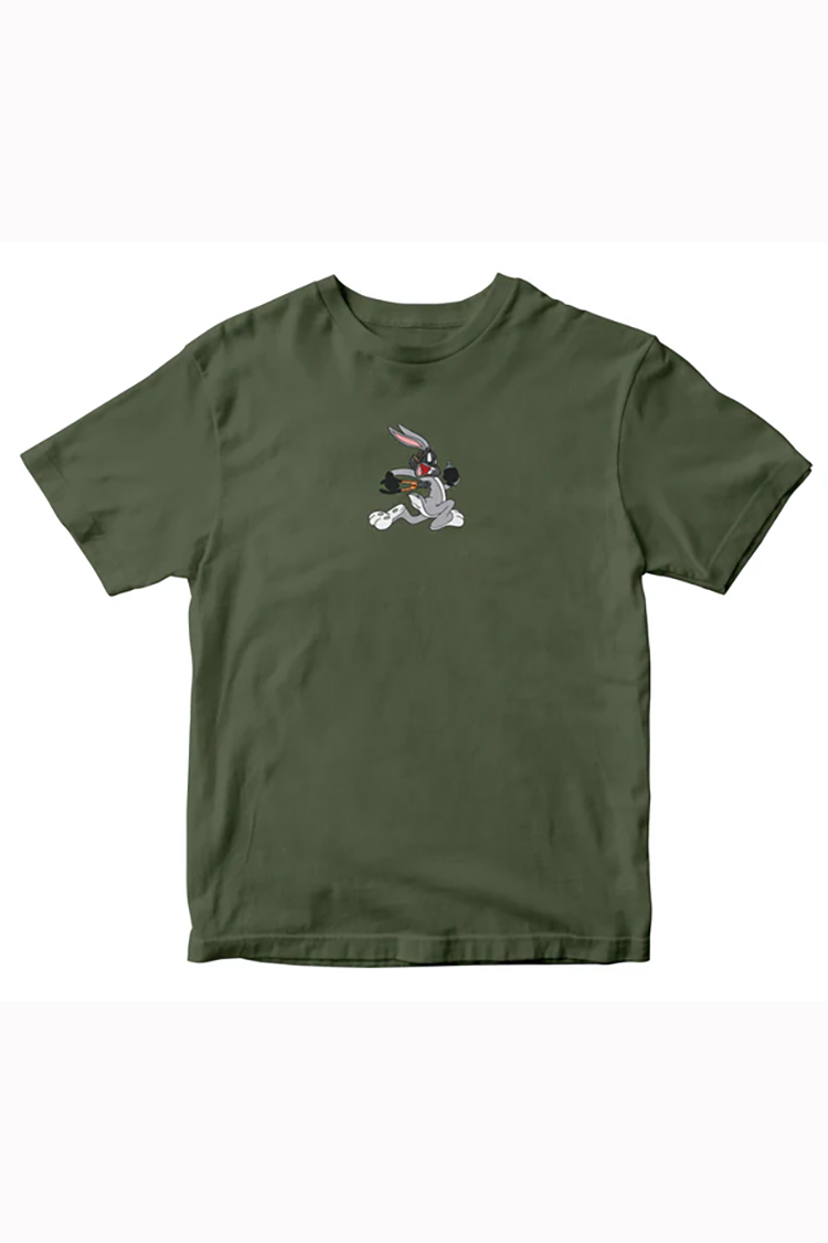 SIN AND REPEAT REBEL RABBIT SHIRT Military Green 2025