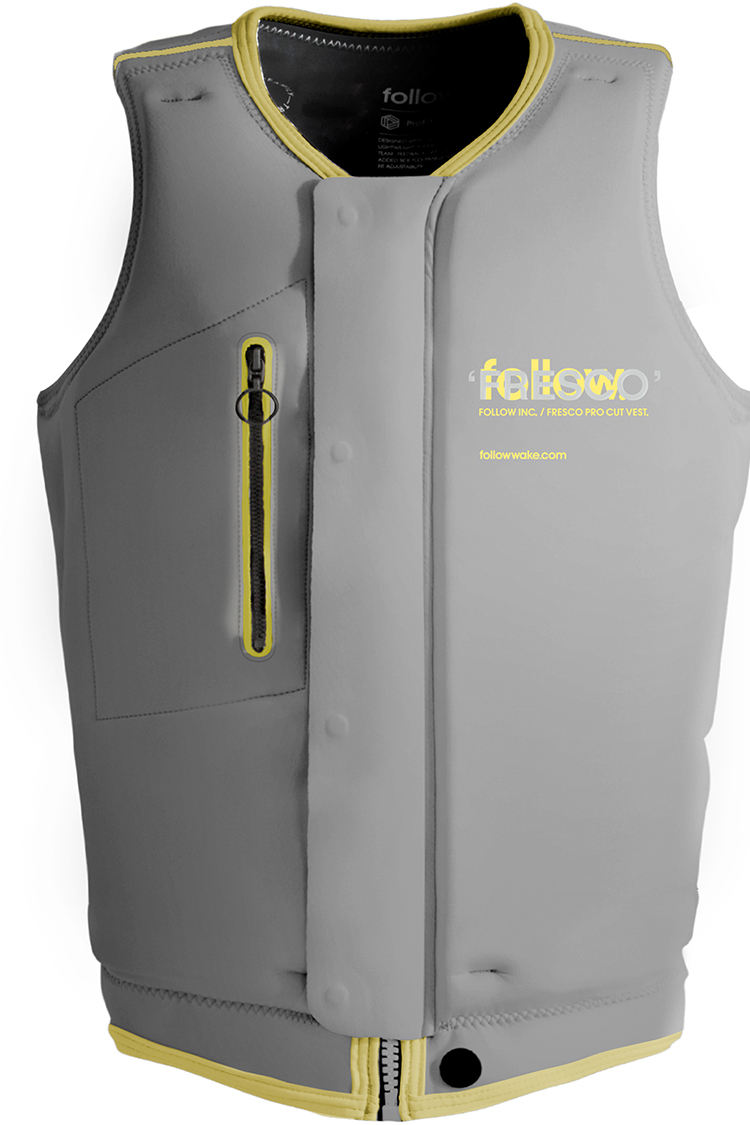 Follow FRESCO Prallschutzweste Grey Lemon 2021