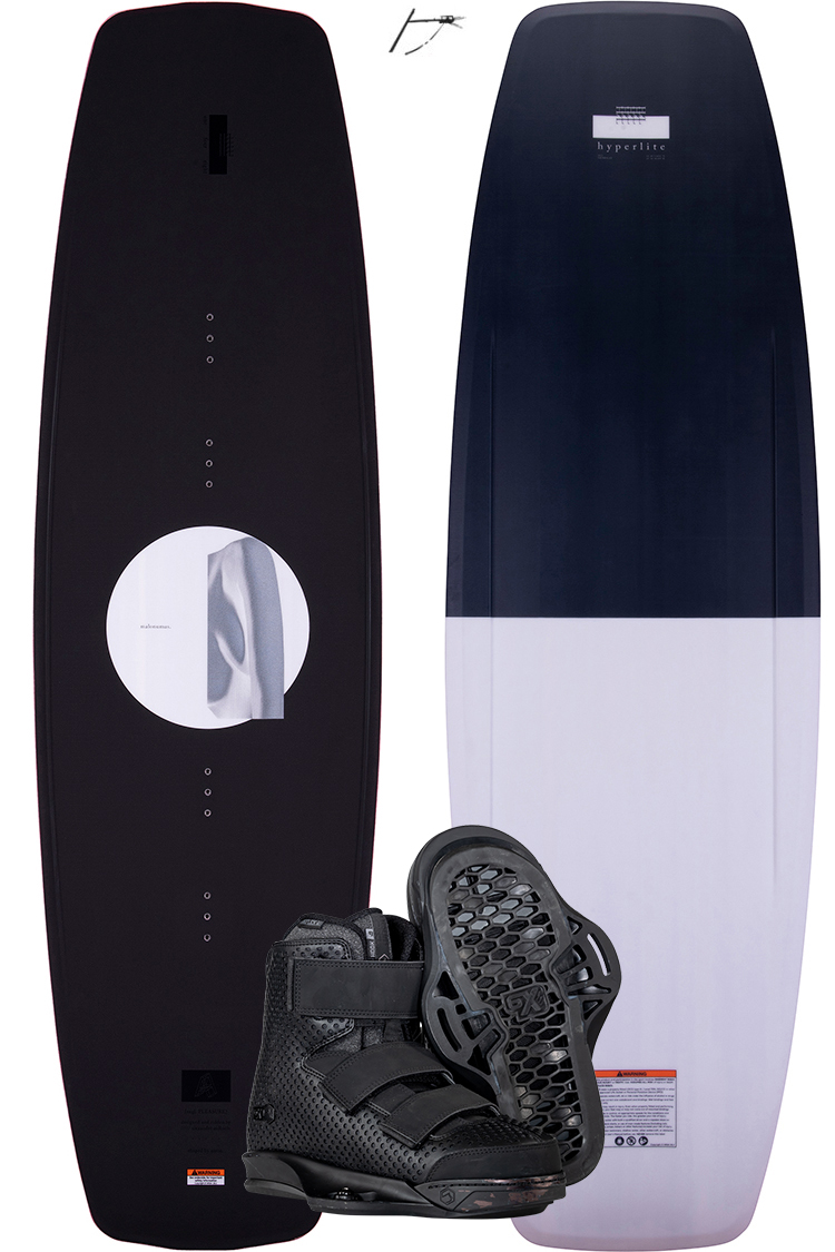 Hyperlite PLEASURE 2022 148cm plus HOOK 6X BLACK WAKEBOARDSET 2022