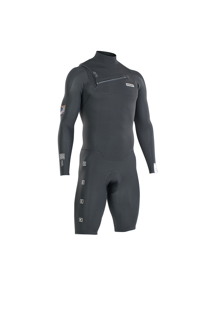 ION Wetsuit Seek Core 2/2 Shorty LS Front Zip men Neoprenanzug black