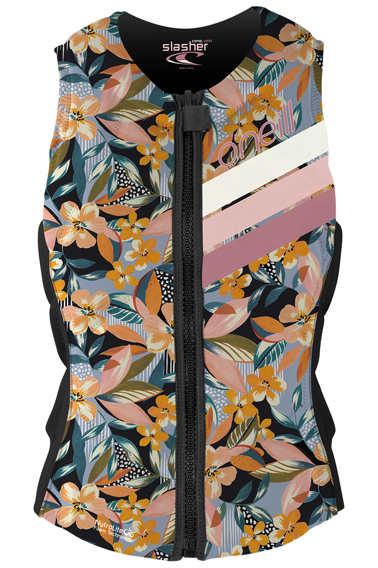 Oneill Youth Slasher Comp IMPACT VEST DEMIFLOR BLACK 2024