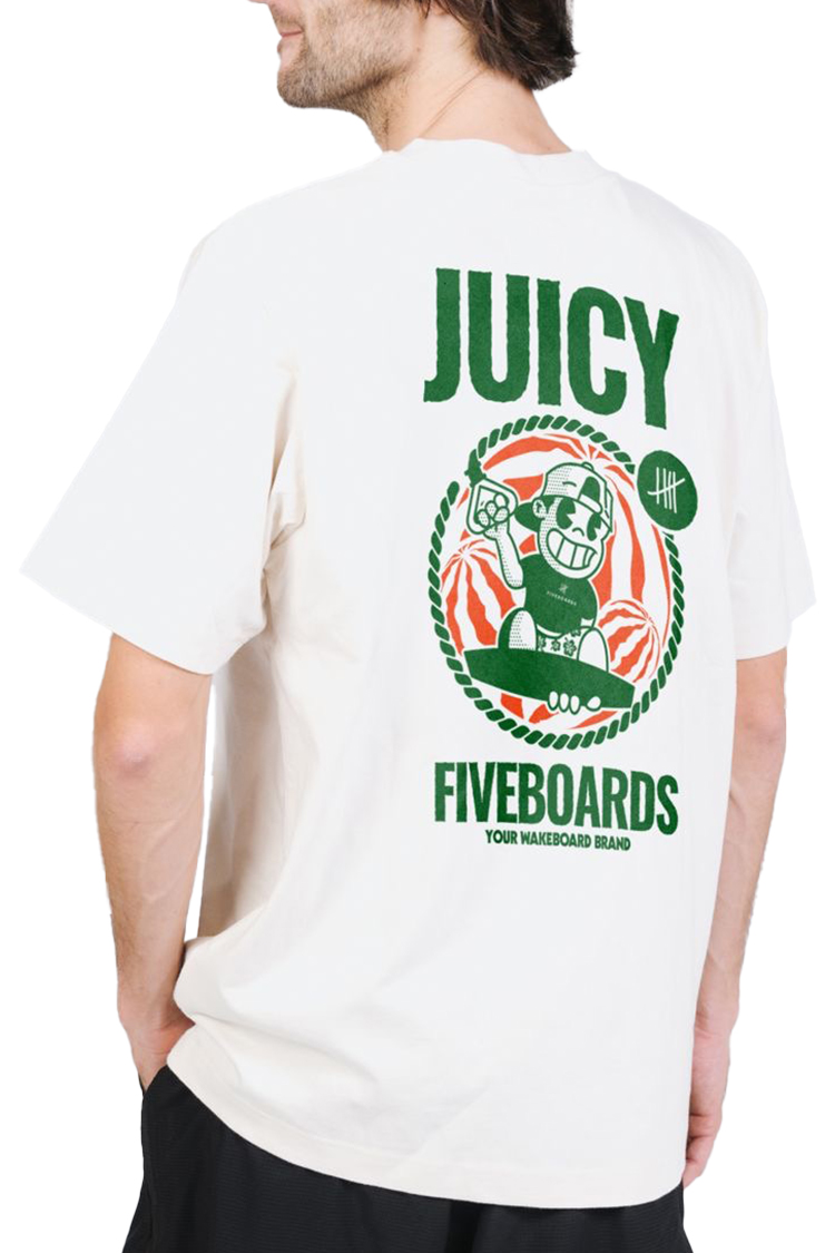 FIVEBOARDS Juicy wake T-Shirt white 2025