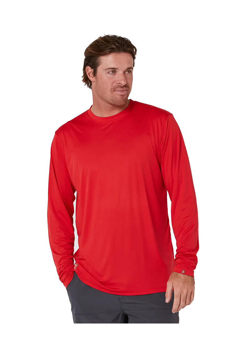 FOLLOW SUN TEE L/S DIRTY RED MENS 2024 FOLLOW SUN TEE L/S DIRTY RED MENS 2024