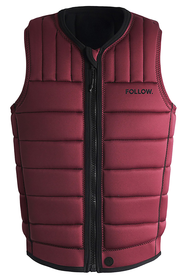 Follow TOTAL WAKEBOARD IMPACT VEST MAROON MENS 2026