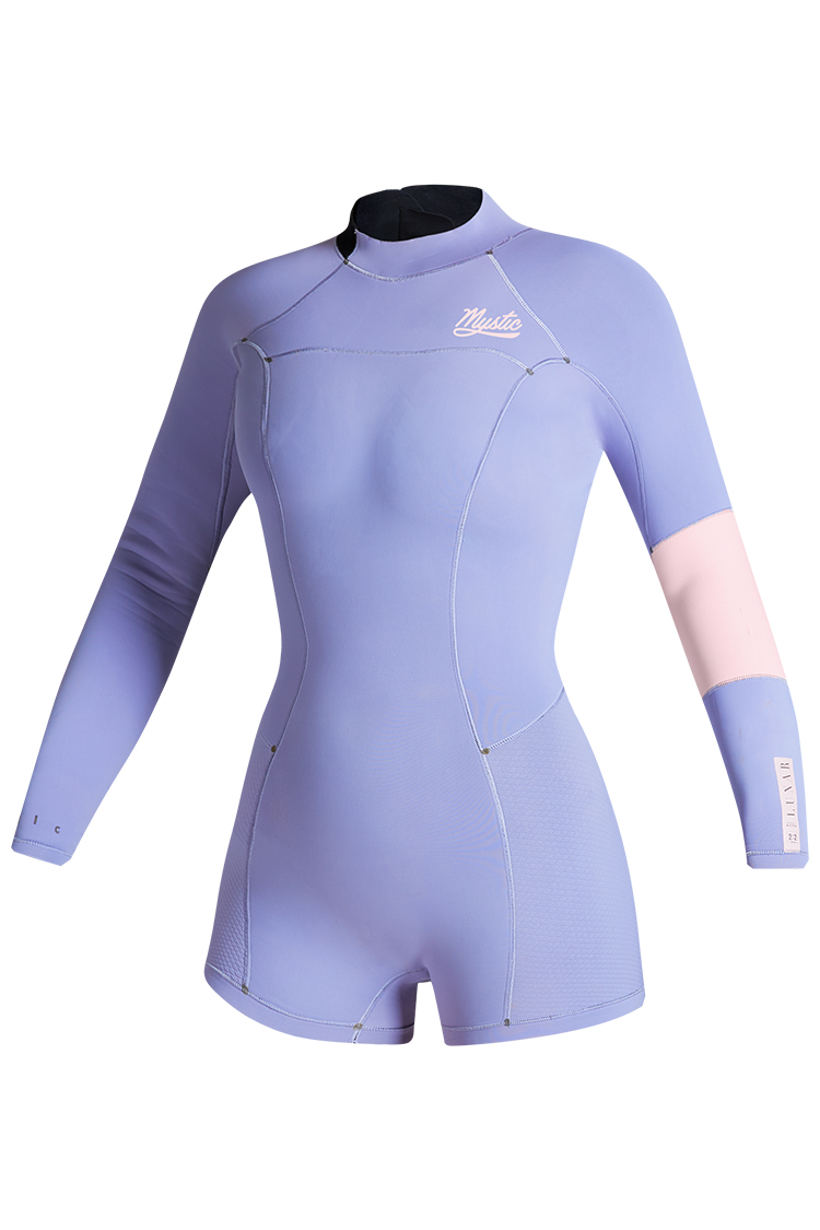 Mystic Lunar Women Longarm Shorty 2/2mm Bzip Pastel Lilac 2023