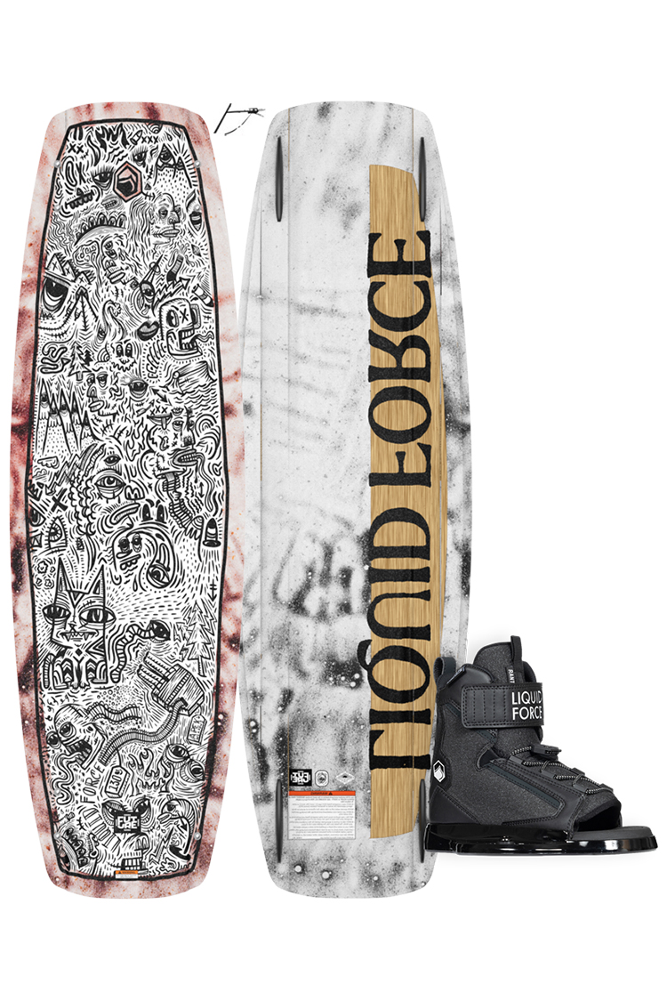Liquid Force APEX FS RED 130 plus RANT 6R WAKEBOARDSET 2025