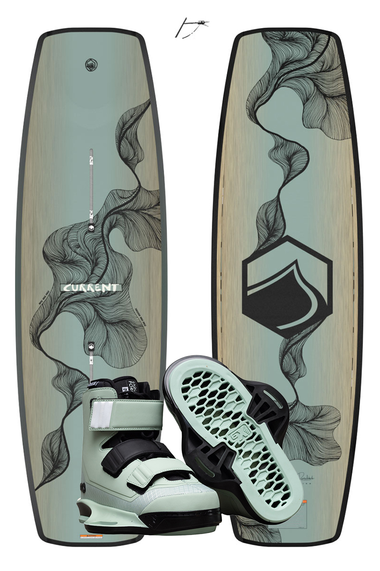 Liquid Force CURRENT 152 plus HOOK 6X SAGE WAKEBOARDSET 2026