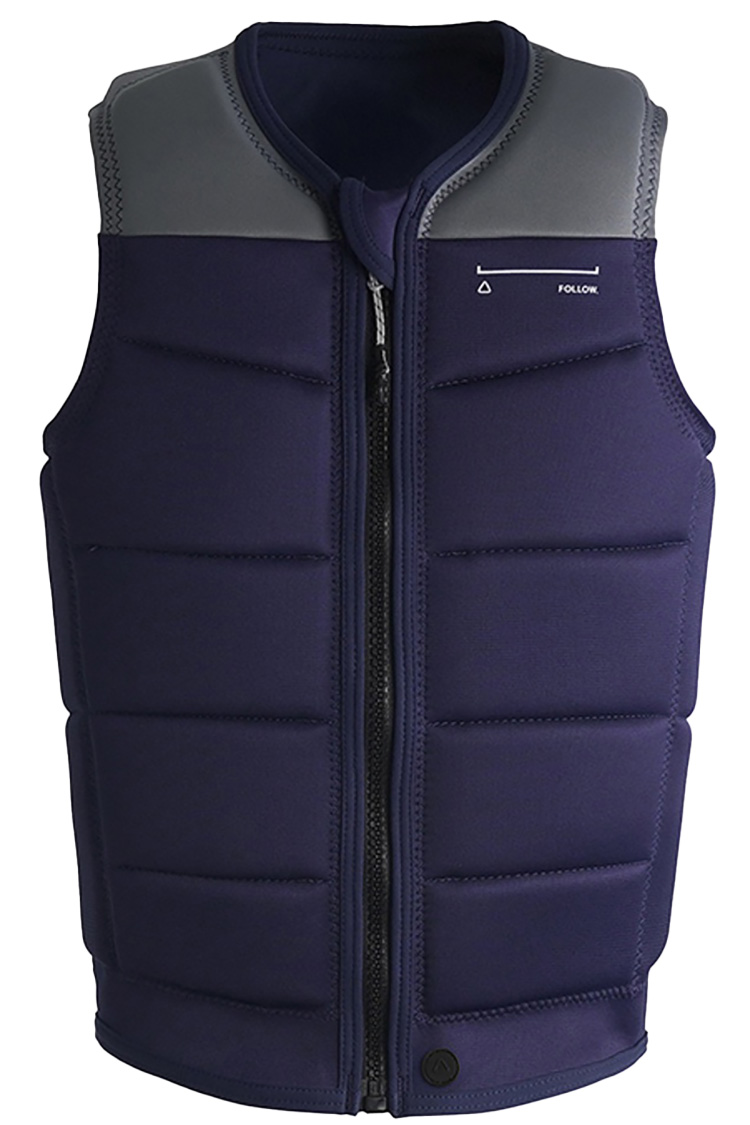 Follow SECTION WAKEBOARD IMPACT VEST NAVY GREY MENS 2026