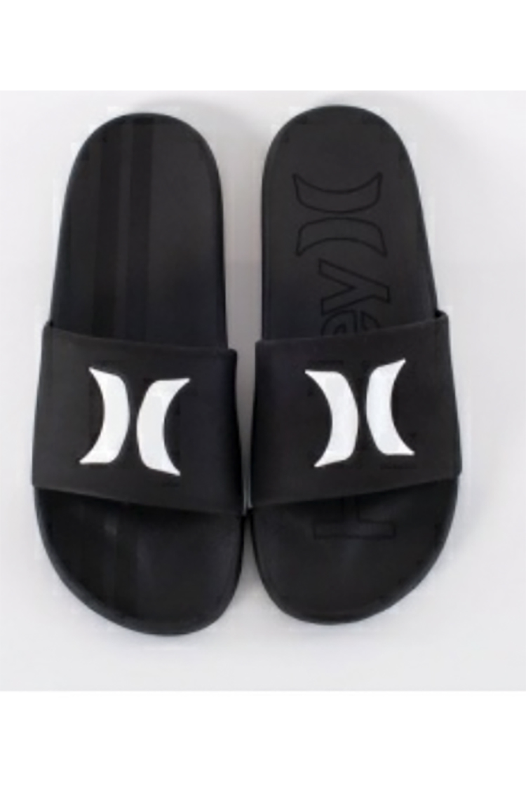 HURLEY MAGU SLIDE SANDALS BLACK Inches 2026