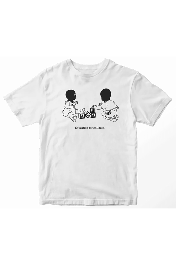 SIN AND REPEAT EDUCATION FOR CHILDREN SHIRT Weiss 2025