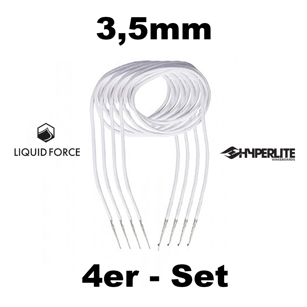 Binding Laces - 4x Set Laces - White - 3,5mm