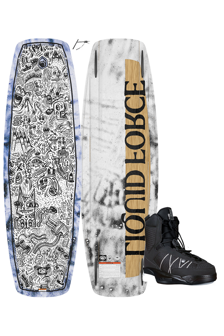 Liquid Force APEX FS PURPLE 125 plus TAO 6X WAKEBOARDSET 2025