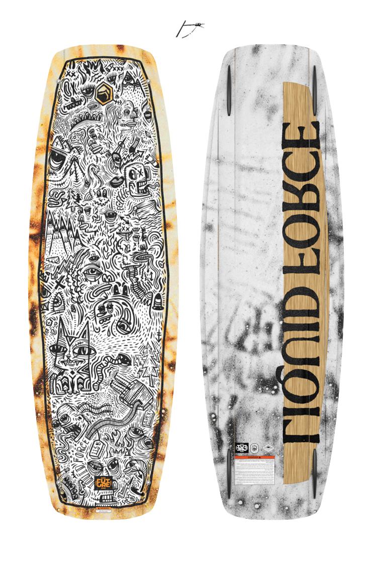 Liquid Force APEX FS YELLOW WAKEBOARD 2025