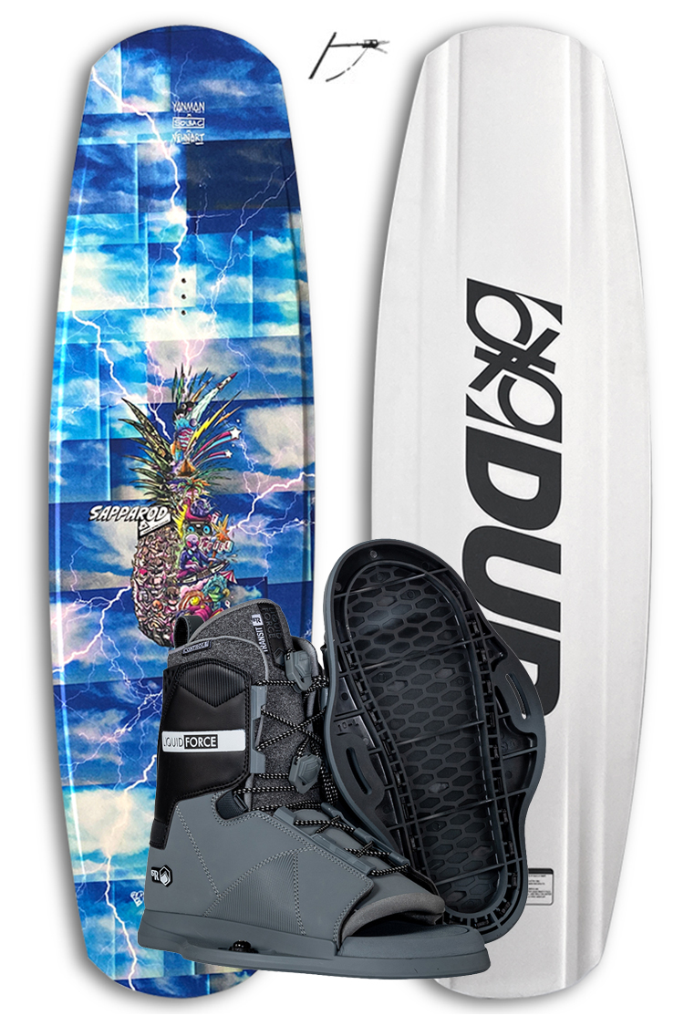 Double Up Double Up Sapparod 148cm 2024 plus Transit WAKEBOARDSET 2024
