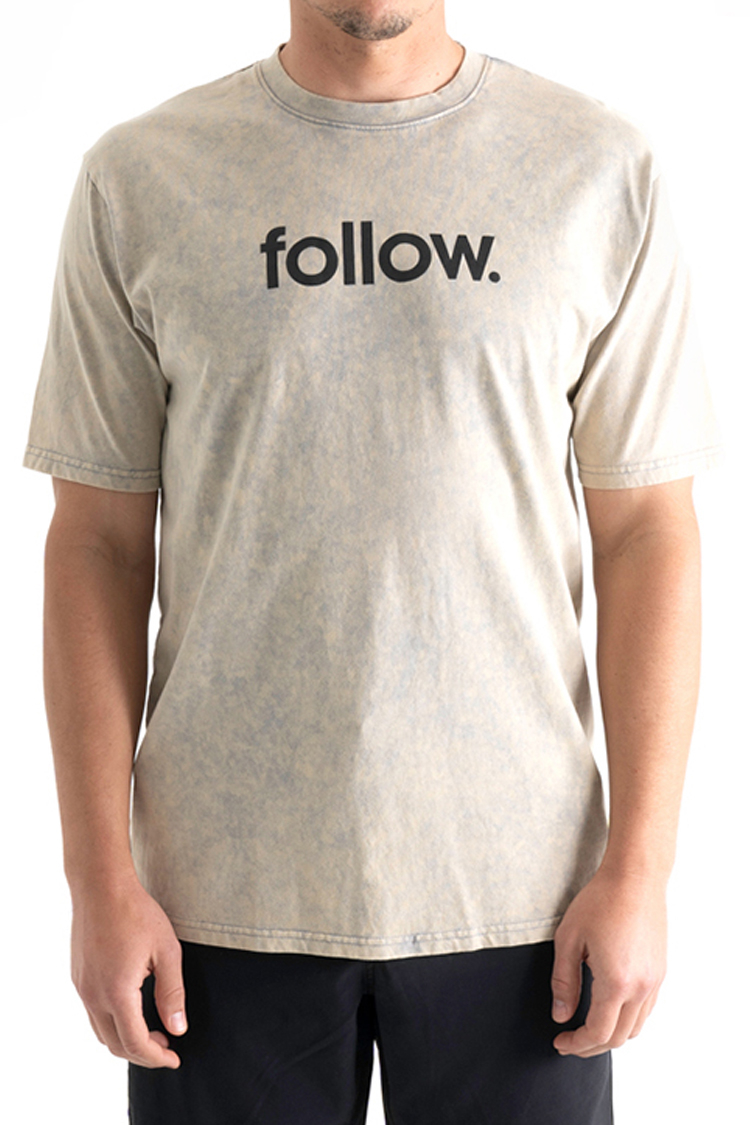 Follow CORP ACID MENS TEE Grey 2022