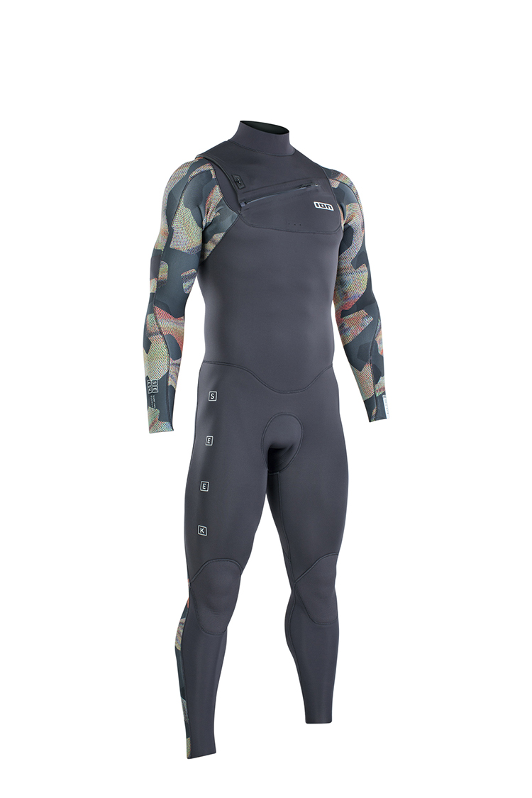 ION Wetsuit Seek Core 4/3 Front Zip men Neoprenanzug greycamo