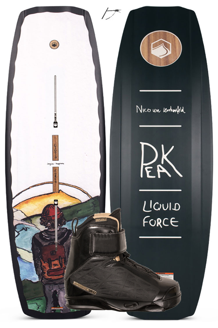 Liquid Force PEAK 142cm plus FLEX 4D Wakeboardset