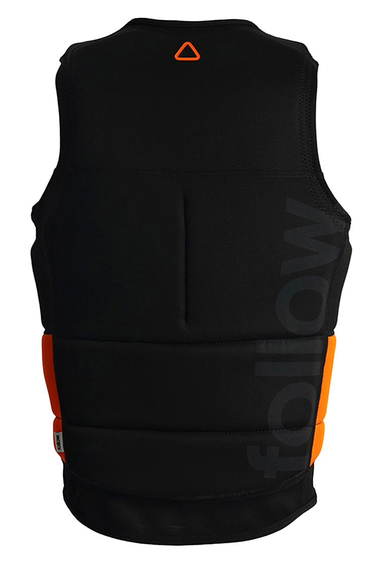Follow Signal Wakeboard Impact Vest Black Orange 2023