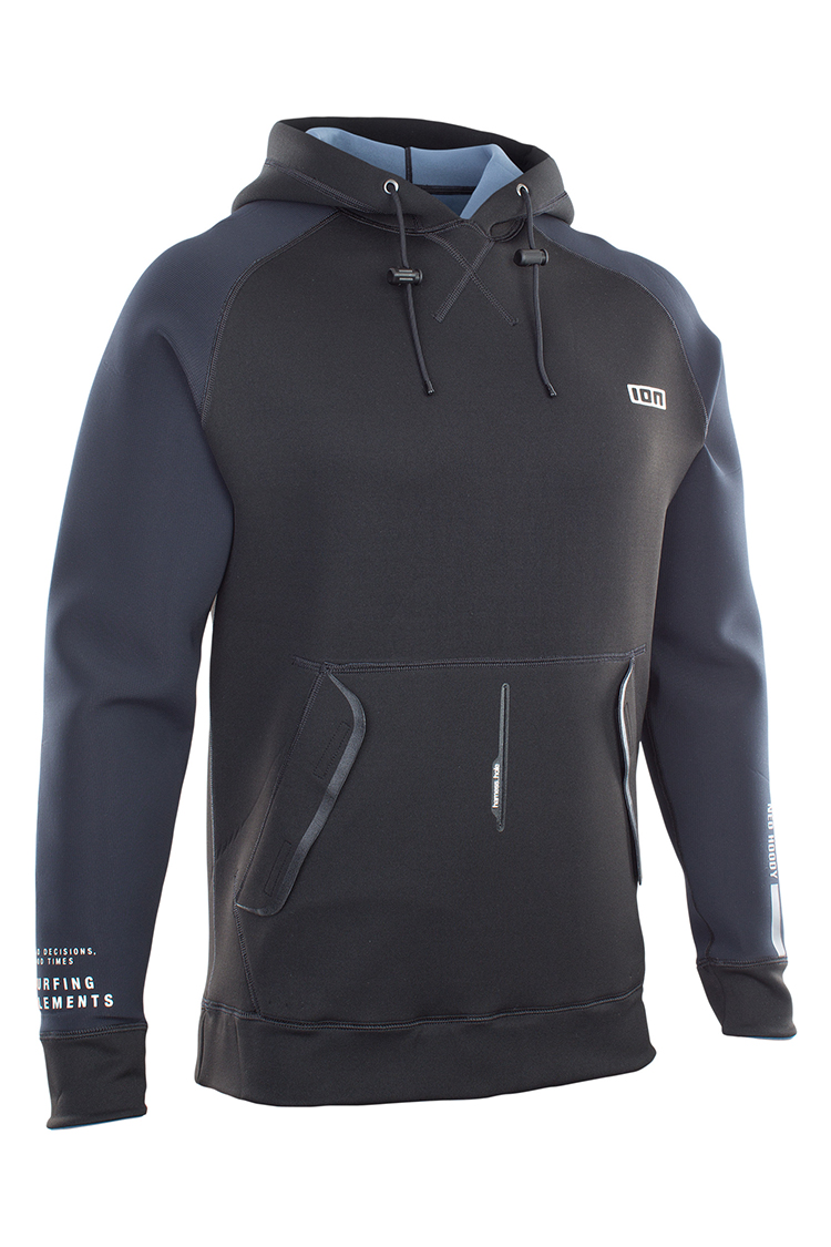 ION Water Hoody Neo men Neopren-Top blacksteelblue