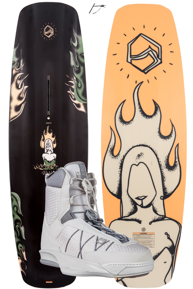 Liquid Force Liquid Force Virago 152cm 2022 plus Vida WAKEBOARDSET 2022