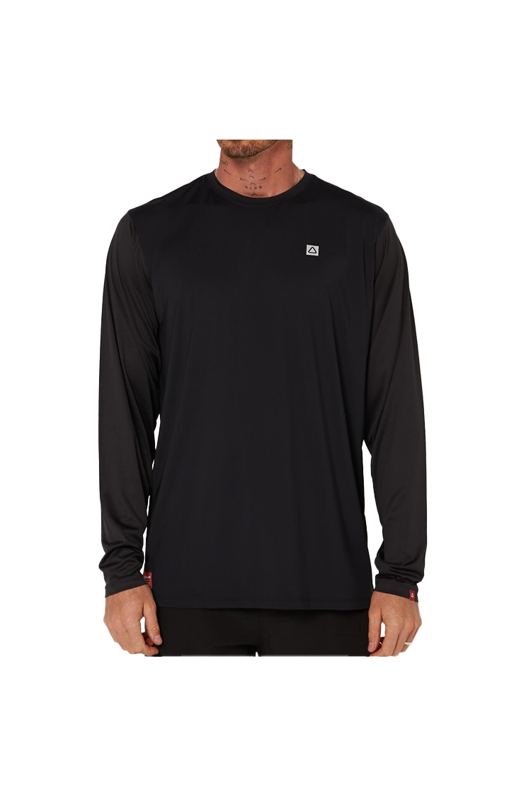 Follow HYBRID TEE L/S RIDING SHIRT CHARCOAL BLACK 2026