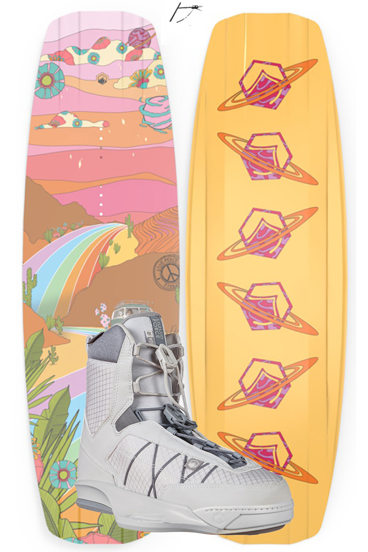 Liquid Force Liquid Force Holiday 146cm 2023 plus Vida WAKEBOARDSET 2023