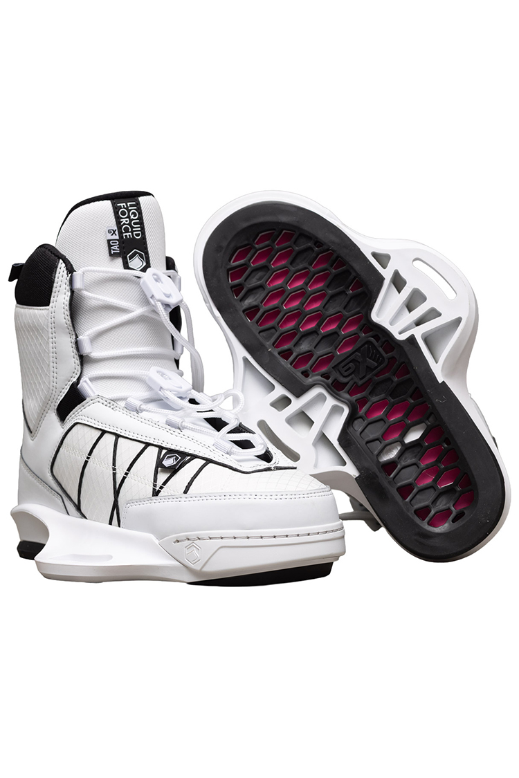 Liquid Force TAO 6X WHITE WAKEBOARD BINDING 2026