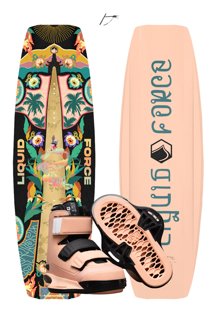Liquid Force HOLIDAY 146 plus HOOK 6X CORAL WAKEBOARDSET 2026