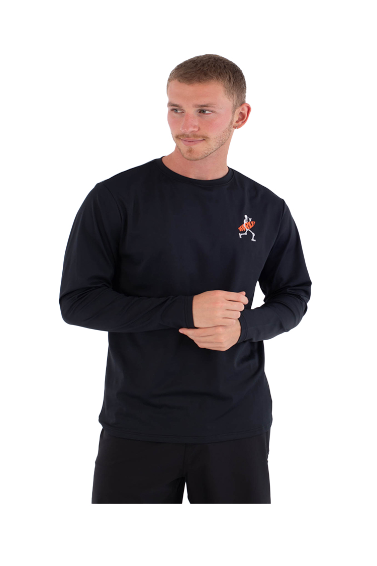 HURLEY RASH REGULAR FLAMENGUE LS Lycra BLACK LS Inches 2026