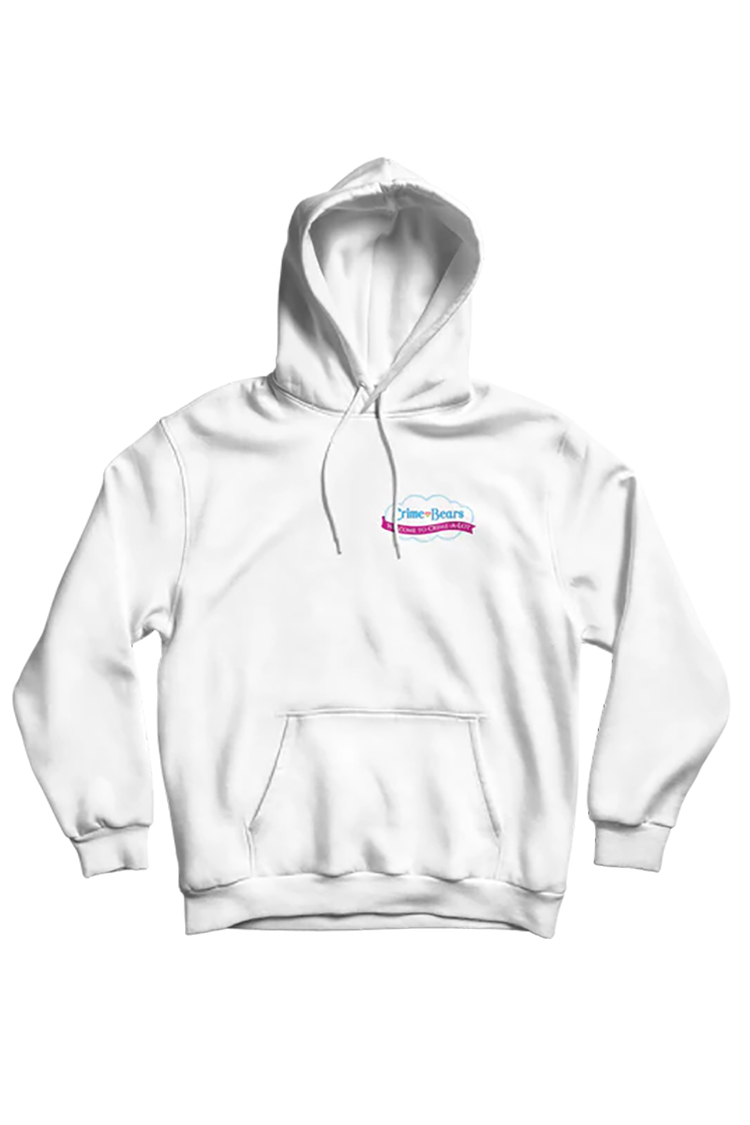 SIN AND REPEAT CRIME BEARS HOODIE Weiss 2025