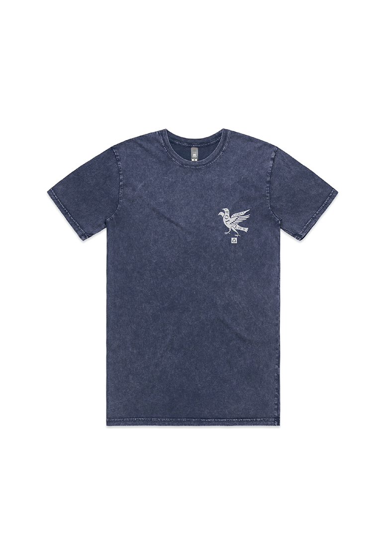 Follow WASHED MENS Tee Navy 2021