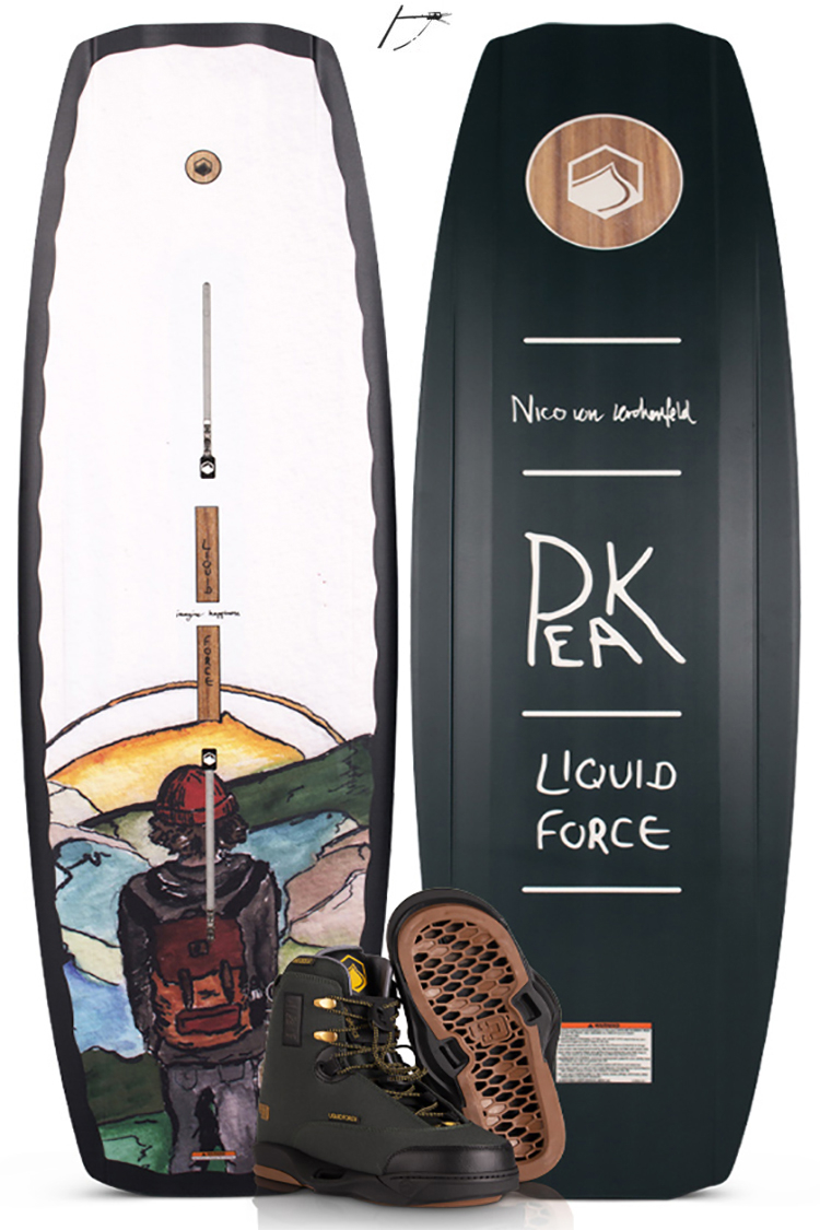 Liquid Force PEAK 142cm plus PEAK 4D Wakeboardset 2020