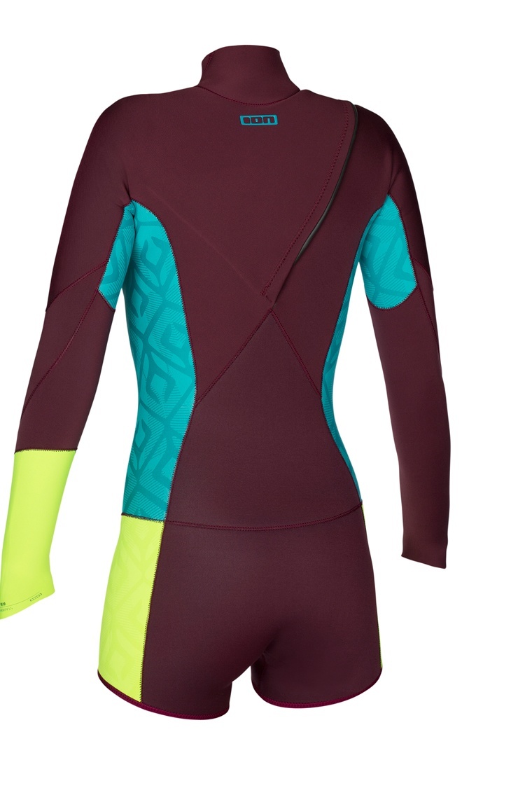 Ion Neoprenanzug FL Muse Shorty Zipless LS 2,5 wine lime 2016
