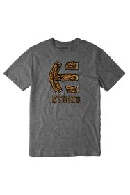 Etnies Wood Stack S/S Tee Charcoal/Heather 2018