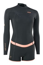 ION Wetsuit Amaze Shorty 2.0 LS Back Zip women Neoprenanzug black