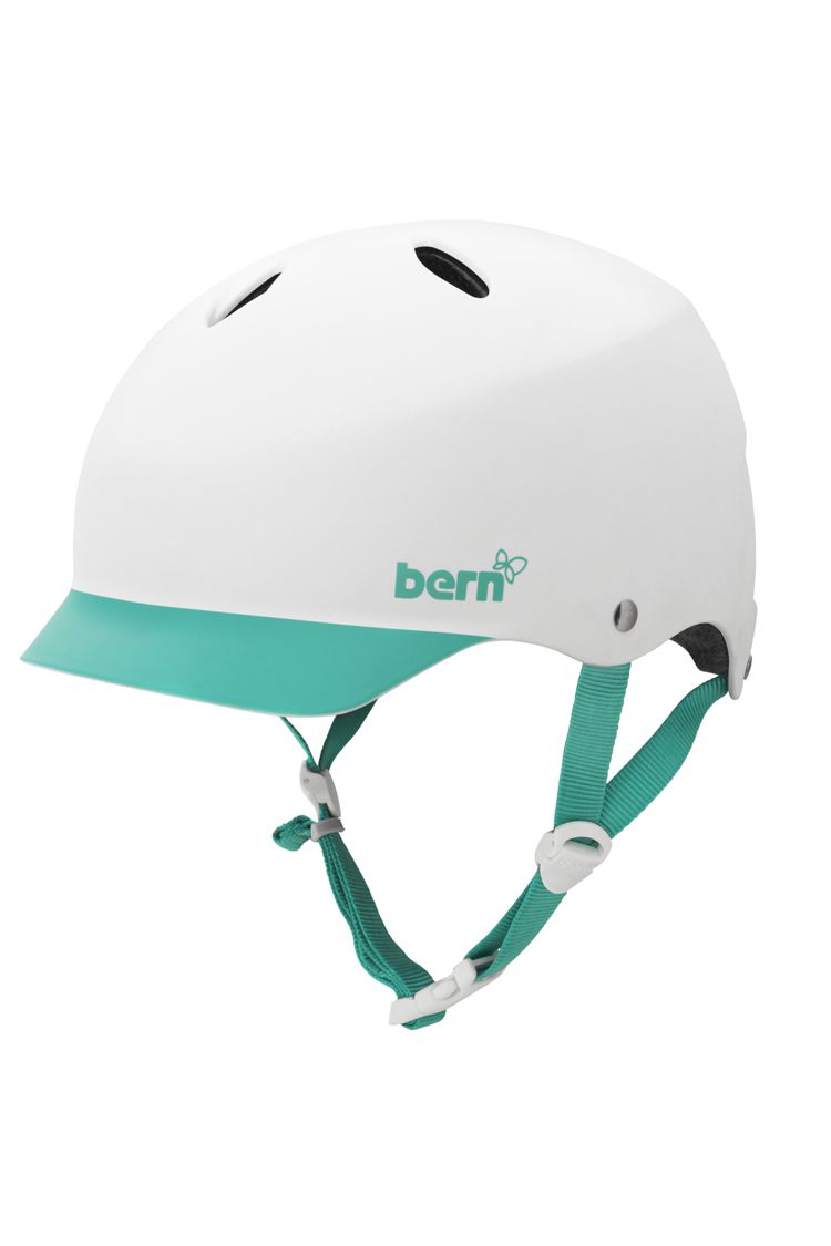 Bern Lenox H2O Brim White/Turquoise Helm