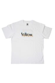 Follow Glitch Tee White 2023