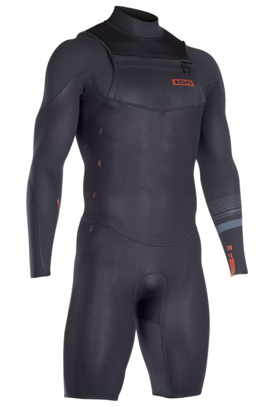 Ion Wetsuit Onyx Element Front-Zip Shorty LS 2/2 black 2018