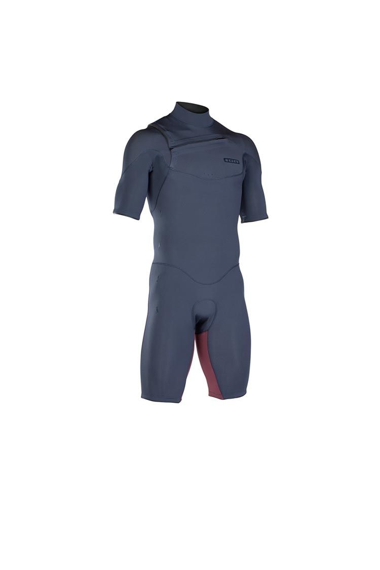 Ion Wetsuit Onyx Core Shorty SS 2/2 FZ slate blue/red 2019